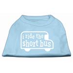 I ride the short bus Screen Print Shirt Baby Blue L