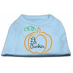 Lil Punkin Screen Print Dog Shirt Baby Blue Lg