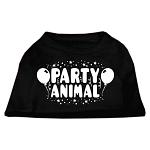 Party Animal Screen Print Shirt Black Lg