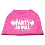 Party Animal Screen Print Shirt Bright Pink Lg