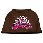 I'm a Princess Screen Print Shirts Brown Lg