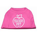 Teachers Pet Screen Print Shirt Bright Pink L