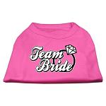 Team Bride Screen Print Shirt Bright Pink Lg