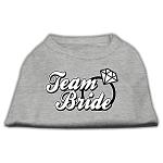 Team Bride Screen Print Shirt Grey Lg