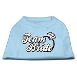 Team Bride Screen Print Shirt Baby Blue Lg