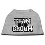 Team Groom Screen Print Shirt Grey Lg