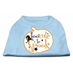 Too Cute to Spook Screen Print Dog Shirt Baby Blue Lg