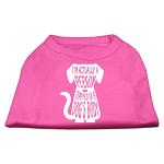 Trapped Screen Print Shirt Bright Pink Lg