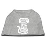 Trapped Screen Print Shirt Grey Lg