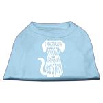 Trapped Screen Print Shirt Baby Blue Lg