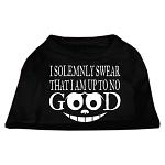 Up to No Good Screen Print Shirt Black Lg