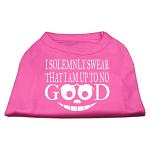 Up to No Good Screen Print Shirt Bright Pink Lg