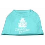 Wedding Crasher Screen Print Shirt Aqua Lg