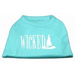 Wicked Screen Print Shirt Aqua L