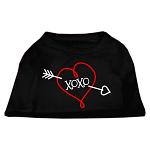 XOXO Screen Print Shirt Black Lg