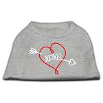 XOXO Screen Print Shirt Grey Lg