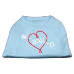 XOXO Screen Print Shirt Baby Blue Lg