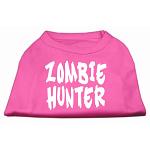 Zombie Hunter Screen Print Shirt Bright Pink L