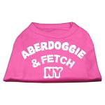 Aberdoggie NY Screenprint Shirts Bright Pink Lg