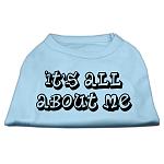 It's All About Me Screen Print Shirts Baby Blue Lg