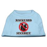 Backyard Security Screen Print Shirts Baby Blue L