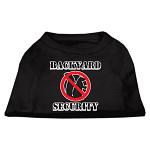 Backyard Security Screen Print Shirts Black L