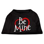 Be Mine Screen Print Shirt Black Lg