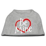 Be Mine Screen Print Shirt Grey Lg