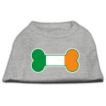 Bone Flag Ireland Screen Print Shirt Grey Lg