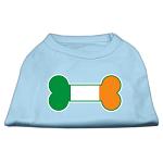 Bone Flag Ireland Screen Print Shirt Baby Blue Lg