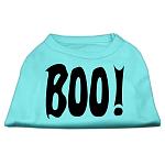 BOO! Screen Print Shirts Aqua Lg