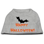 Happy Halloween Screen Print Shirts Grey L