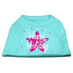 Scribble Happy Holidays Screenprint Shirts Aqua L