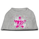 Scribble Happy Holidays Screenprint Shirts Grey L