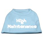 High Maintenance Screen Print Shirts Baby Blue L