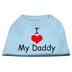 I Love My Daddy Screen Print Shirts Baby Blue Lg