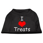 I Love Treats Screen Print Shirts Black Lg