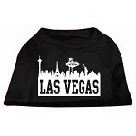 Las Vegas Skyline Screen Print Shirt Black Lg