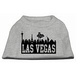 Las Vegas Skyline Screen Print Shirt Grey Lg