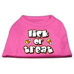 Lick Or Treat Screen Print Shirts Bright Pink L