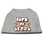 Lick Or Treat Screen Print Shirts Grey L