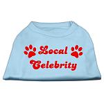 Local Celebrity Screen Print Shirts Baby Blue Lg