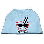 Miso Cool Screen Print Shirts Baby Blue Lg