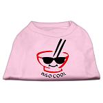 Miso Cool Screen Print Shirts Pink Lg