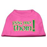 Pog Mo Thoin Screen Print Shirt Bright Pink Lg