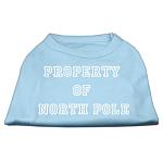 Property of North Pole Screen Print Shirts Baby Blue L