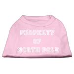 Property of North Pole Screen Print Shirts Pink L