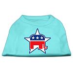 Republican Screen Print Shirts Aqua L