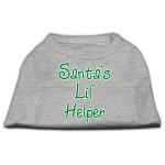 Santa's Lil' Helper Screen Print Shirt Grey Lg