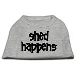 Shed Happens Screen Print Shirt Grey Lg